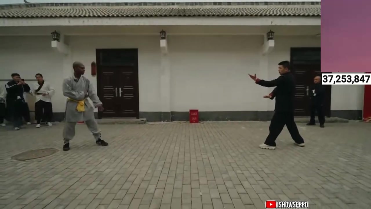 jinnianhui金年会啥时候赐号！甲亢哥Speed跟师傅对打练习获称赞：你在这里坚持练五年 会成为功夫大师